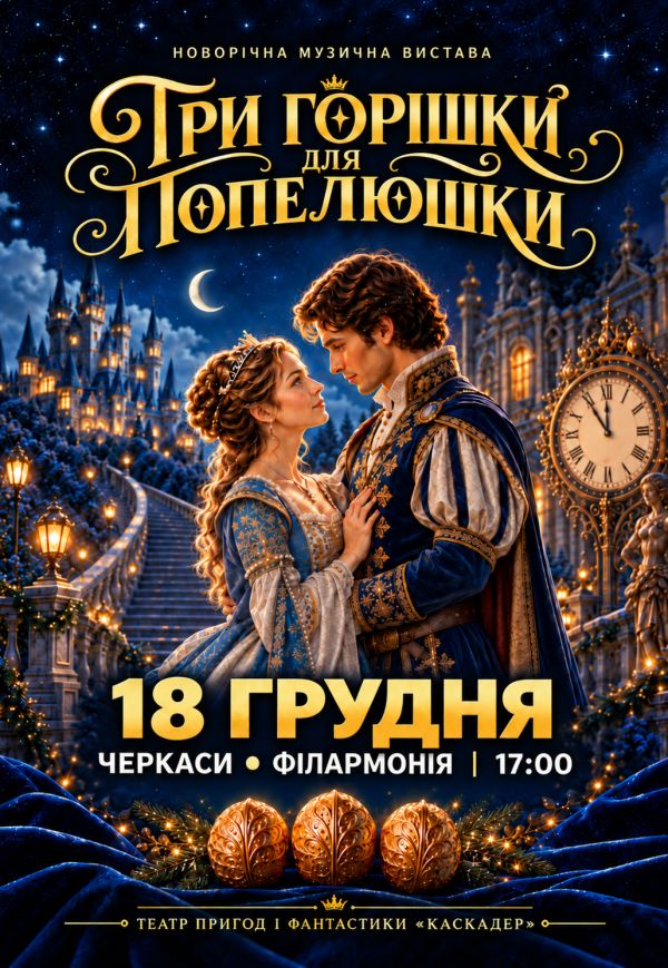 Новорічна музична вистава "Три горішки для Попелюшки"