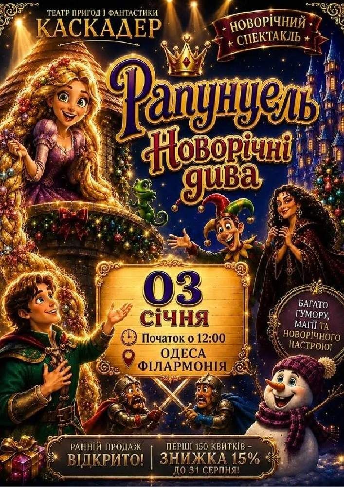 Чарівна музична вистава «Рапунцель. Новорічні дива»