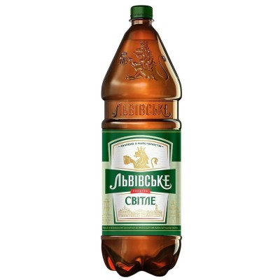 Пиво Львівське, світле, 4,3%, 1,18 л