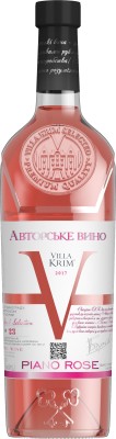 Вино Villa Krim Піано Розе рожеве напівсухе 0.75 л 9-14%