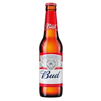 Пиво Bud, світле, 5%, 0,33 л