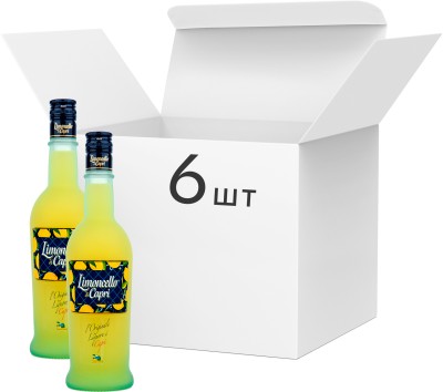 Упаковка лікеру Molinari Limoncello di Capri 30% 0.7 л х 6 шт.