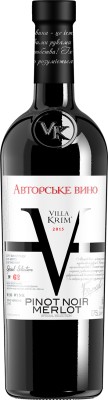 Вино Villa Krim Піно Нуар-Мерло червоне сухе 0.75 л 9-13%
