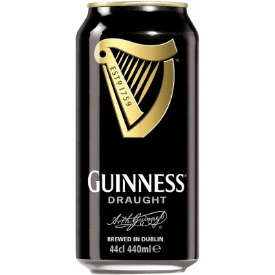 Пиво Guinness Draught, темне, 4,2%, з/б, 0,44 л