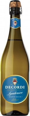 Алкогольний напій на основі вина Decordi Lambrusco Bianco Secco біле сухе 0.75 л 10.5%
