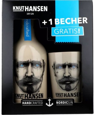 Набір джин Knut Hansen Dry 0.5 л 42% + склянка в коробці