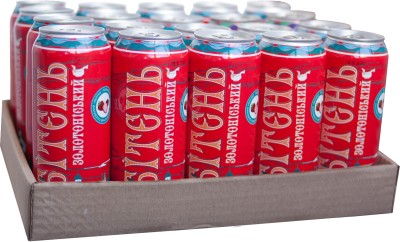 Упаковка напою збродженого газованого Збітєнь Золотоніський Яблуко-полуниця 5% 0.5 л х 20 шт.