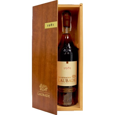 Арманьяк Chateau de Laubade 1981 0,7л 40% В дерев'яній коробці
