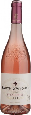 Вино Baron d'Arignac Syrah Rose рожеве сухе 0.75 л 12%