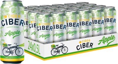 Упаковка сидру Ciber Apple 5-6% 0.5 л x 24 шт