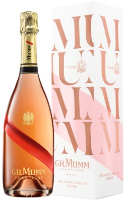 Шампанське Mumm Cordon Rose Brut рожеве брют 0.75 л 12% в подарунковій упаковці
