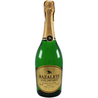 Вино ігристе Bazaleti, біле, брют, 12%, 0,75 л