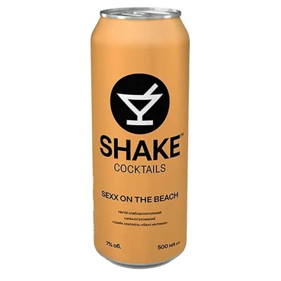 Напій слабоалкогольний Shake Sexx On The Beach, 7%, ж/б, 0,5 л