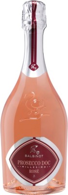 Вино ігристе Le Manzane "Balbinot" Prosecco Doc Rose Brut рожеве, брют 0.75 л 11.5%
