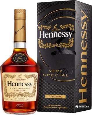 Коньяк Hennessy VS 4 роки витримки 0.35 л 40% в подарунковій упаковці