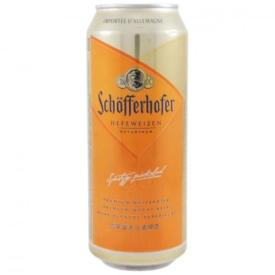 Пиво Schöfferhofer Hefeweizen, світле, нефільтроване, 5%, з/б, 0,5 л