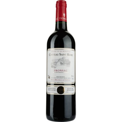 Вино Chateau Saint Remy AOP Fronsac 2014, червоне, сухе, 0,75 л