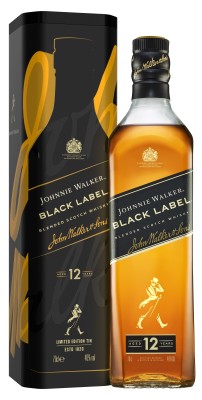 Віскі Johnnie Walker Black label 12 років витримки 0.7 л 40% в металевій упаковці
