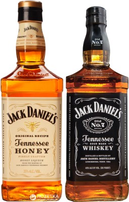 Набір Jack Daniel`s whiskey 0.7 л & Honey liquor 0.7 л
