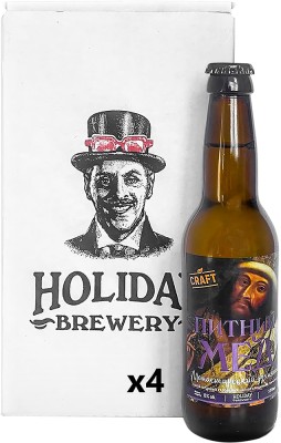 Упаковка питного меду Holiday Brewery Монастирський духмяний Напівсолодкий 6% 0.33 л х 4 шт
