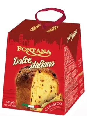 Панеттоне Fontana класичний з родзинками, Tedesco, 500г