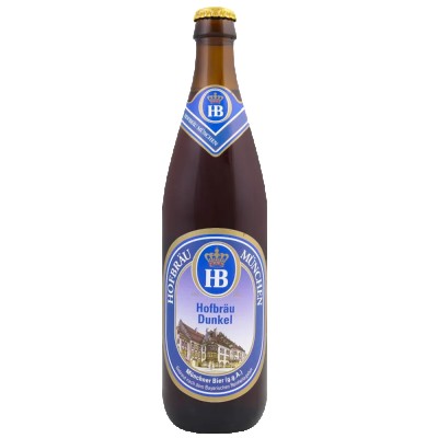 Пиво Hofbrau Dunkel, темне, фільтроване, 5,5%, 0,5 л