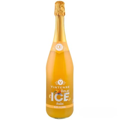 Напій ігристий Vintense Ice Bellini, безалкогольний, 0,75 л