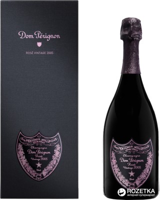 Шампанське Dom Perignon Vintage Rose рожеве брют 0.75 л 12.5%   в подарунковій упаковці
