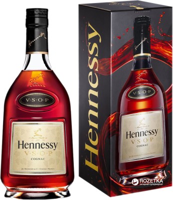 Коньяк Hennessy VSOP 6 років витримки 0.5 л 40% в подарунковій упаковці