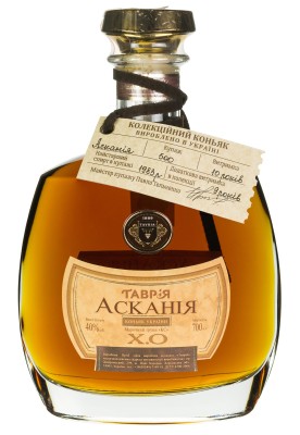 Коньяк Таврія Аскания X.O. колекційний в мішечку 0.7л