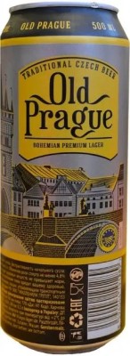 Пиво Old Prague Bohemian Premium Lager світле, 4.8%, з/б, 0.5 л