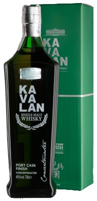 Віскі односолодове Kavalan Port Cask Finish 0.7 л 40% у подарунковій коробці