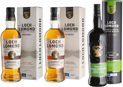 Набір віскі Loch Lomond Original 6 уо 0.7 л 40% + Classic 6 уо 0.7 л 40 % + Peated Single Grain 3 уо 0.7 л 46%