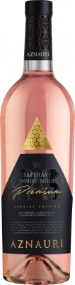 Вино Aznauri Преміум ординарне столове рожеве сухе «Сапераві-Піно Нуар» 0.75 л 9.5-14%