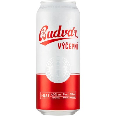Пиво Budweiser Budvar Бочкове, світле, з/б, 4%, 0,5 л