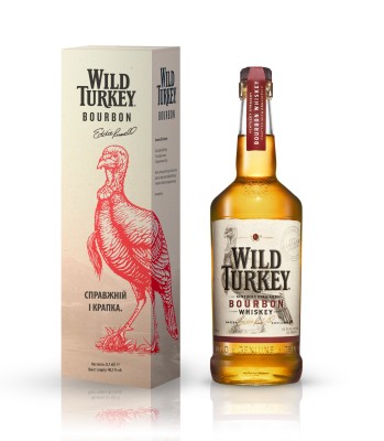 Бурбон Wild Turkey до 8 років витримки 0.7 л 40.5% у подарунковій коробці