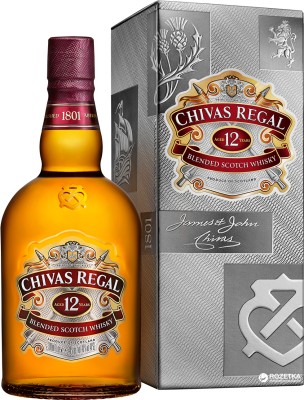 Віскі Chivas Regal 1 л 12 років витримки 40% в подарунковій упаковці