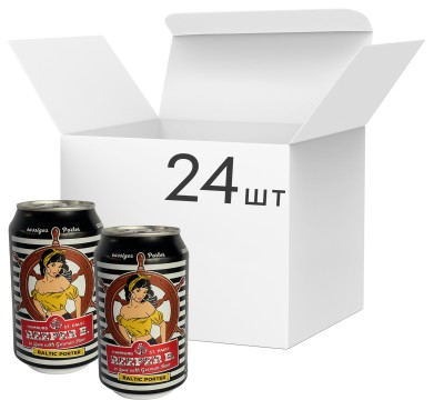 Упаковка пива Reeper B Baltic Porter темне фільтроване 4.9% 0.33 л х 24 шт