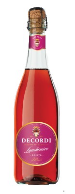 Алкогольний напій на основі вина Decordi Lambrusco Rosato Amabile рожеве напівсолодке 0.75 л 8%
