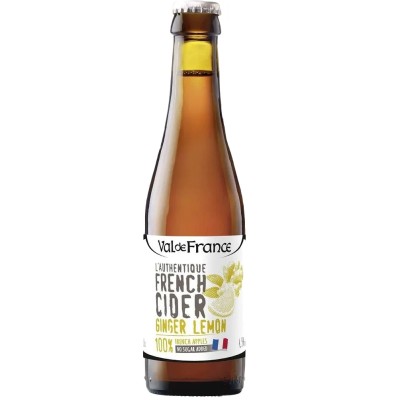 Сидр Val de Rance L'Autentique French Cidre Ginger&Lemon, солодкий, 4,5%, 0,33 л