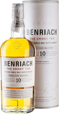 Віскі односолодовий Benriach The Smoky Ten 10 років витримки 0.7 л 46% у тубусі