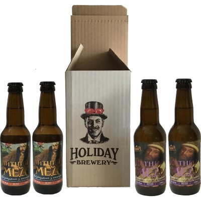 Набір питного меду Holiday Brewery: Козацький з хмелем, 6%  + Монастирський ароматний, 6%