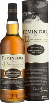 Віскі Tomintoul Single Malt Oloroso витримка 12 років 0.7 л 40%