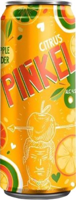 Упаковка сидру купажного солодкого газованого Pinkel яблучний з цитрусом 5% 0.5 л х 20 шт.