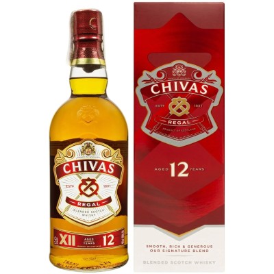 Віскі Chivas Regal 12 years old, в коробці, 40%, 1 л