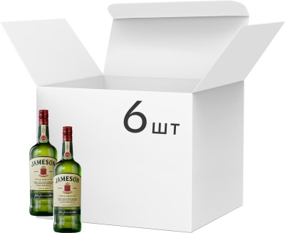 Упаковка віскі Jameson Irish Whiskey 40% 1 л х 6 шт