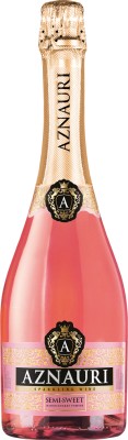 Вино ігристе Aznauri напівсолодке рожеве 0.75 л 10-13%