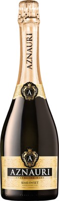 Вино ігристе Aznauri напівсолодке біле 0.75 л 10-13%