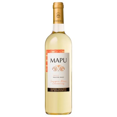 Вино Mapu Sauvignon Blanc-Chardonnay, біле, сухе, 13%, 0,75 л