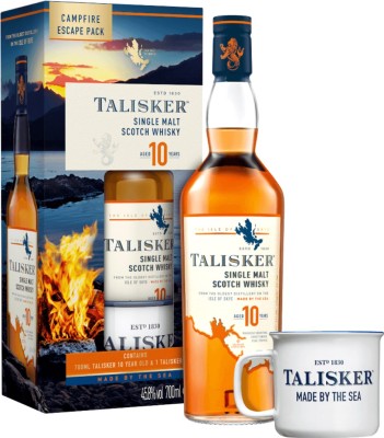 Віскі односолодовий Talisker 10 років витримки 45.8% 0.7 л + 1 склянка